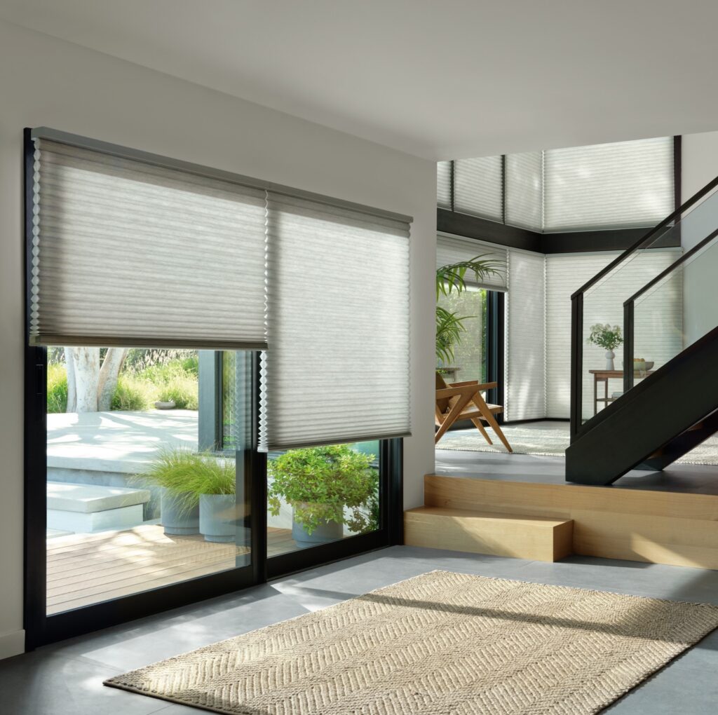 Cellular shades in a comfortable Calgary bedroom