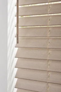 2-inch or 2½-inch faux wood blinds in a beautifully designed Calgary interior