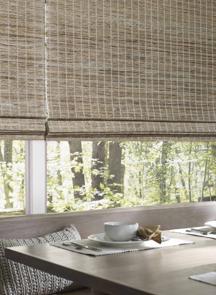 Detail showing natural weave, liner and handcrafted finish